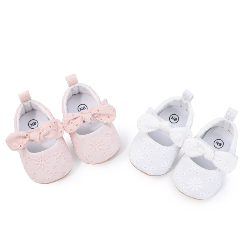 Princesės stiliaus bateliai mergaitėms, viršus medvilninis, kvėpuojantys, neslystantys, 12-36 mėnesių