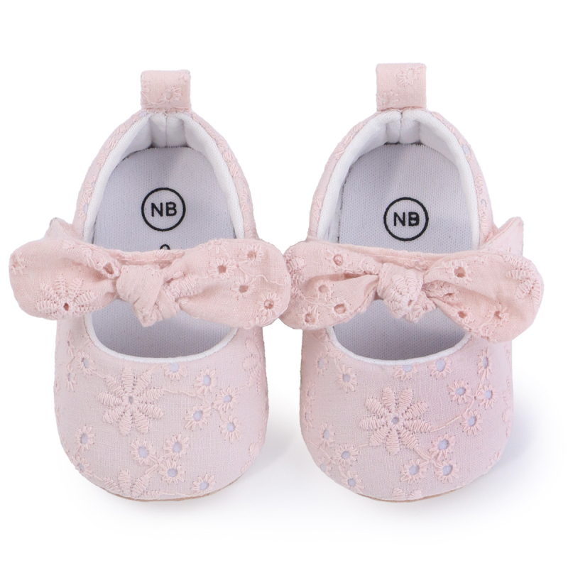 Princesės stiliaus bateliai mergaitėms, viršus medvilninis, kvėpuojantys, neslystantys, 12-36 mėnesių