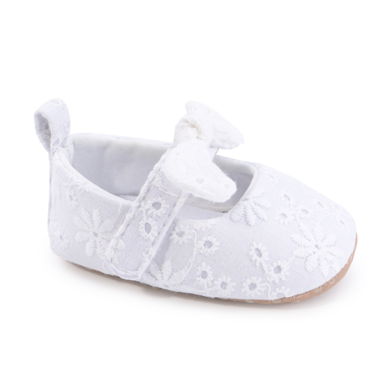 Princesės stiliaus bateliai mergaitėms, viršus medvilninis, kvėpuojantys, neslystantys, 12-36 mėnesių