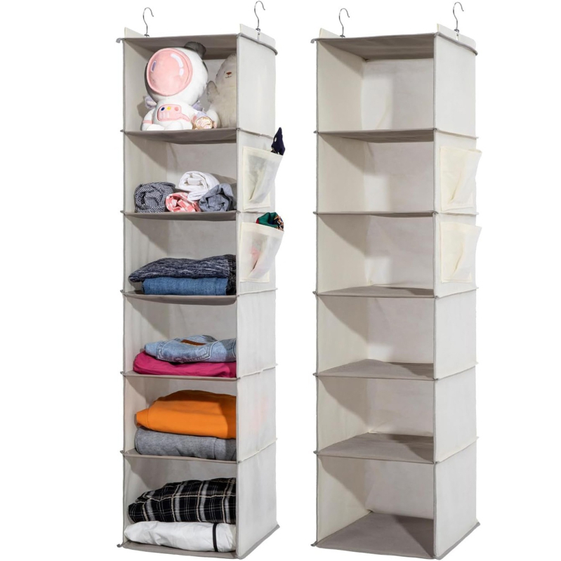 Kappidele riputatav hoiukott, mitmekihiline disain, mitte-kootud materjalist, riietele, magamistuppa.