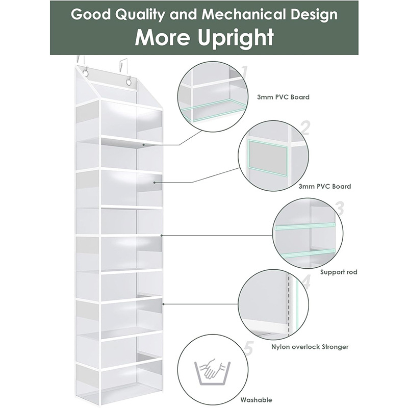 Τσάντα κρεμαστή για αποθήκευση μπάνιου — πολλαπλών στρώσεων, μη υφασμένο ύφασμα, για κρέμασμα στην πόρτα