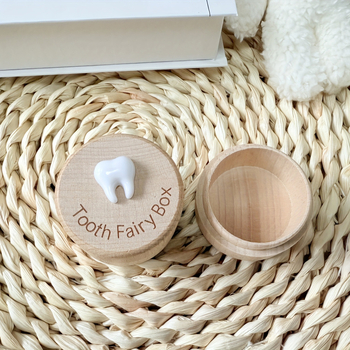 Medinė pieno dantų dėžutė vaikams 4–6 m. – saugojimas, įpakavimas Opp bag