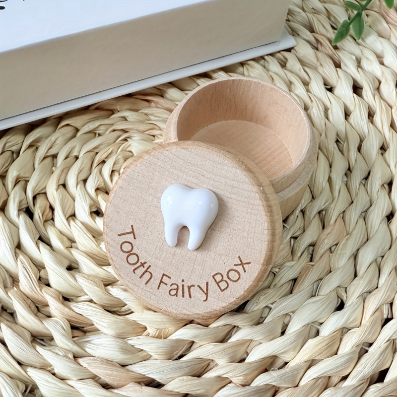 Medinė pieno dantų dėžutė vaikams 4–6 m. – saugojimas, įpakavimas Opp bag