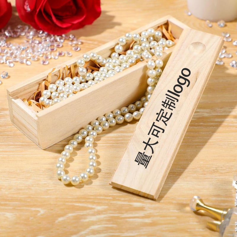 Koka dāvanu kaste ar izvilkamu uzglabāšanas nodalījumu – dabisks koks, 10 mm modelis, iespējama logotipa drukāšana, iepakojums: kaste