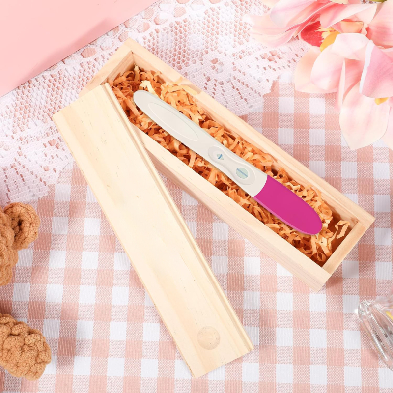 Дървена кутия за подаръци с издърпващ се отдел за съхранение – естествено дърво, модел 10 мм, възможност за печат на лого, опаковка кутия