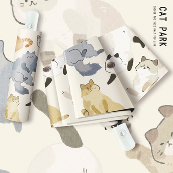 Trijų dalių sulankstomas skėtis suaugusiems, UPF 50+ UV apsauga, Impact Cloth audinys, vinilo danga, sulankstomas