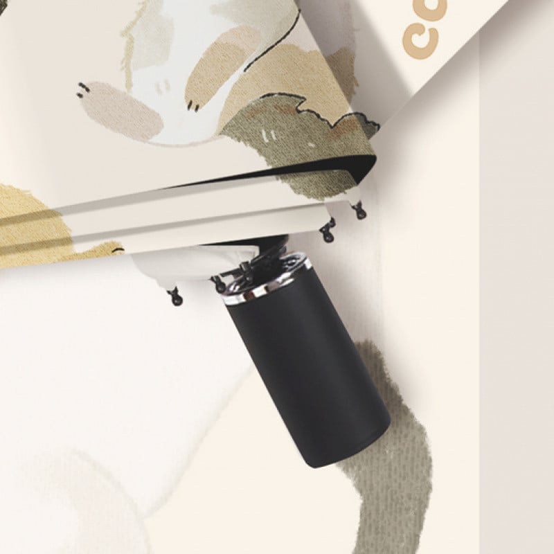 Trijų dalių sulankstomas skėtis suaugusiems, UPF 50+ UV apsauga, Impact Cloth audinys, vinilo danga, sulankstomas