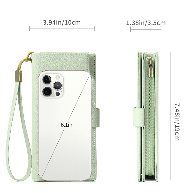 Moterų ilga piniginė-klatas su dideliu talpa ir daug kortelių skyrių (Medžiaga: Super pluoštas; Raštas: Vieno tono; Įdaila: Poliesteris; Kortelių skyriai: Daug; Talpa: Didelė)