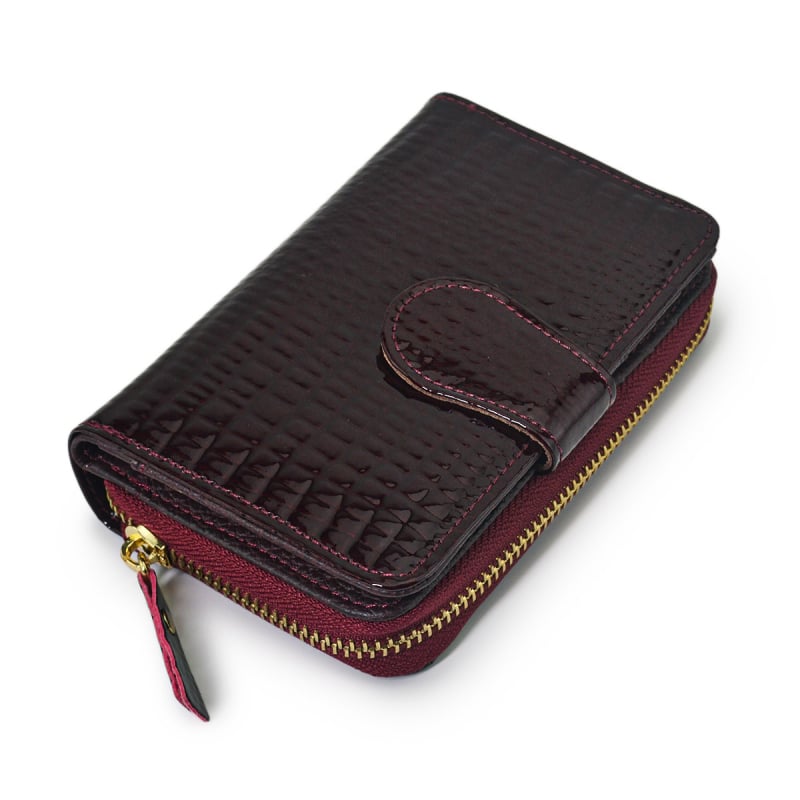 Moteriška odinė piniginė iš pirmo sluoksnio karvės odos, vidinis pamušalas iš karvės odos, verslo elitinis stilius, atspari vandeniui ir antibakterinė