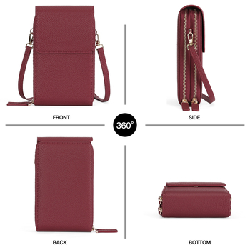 Mobiiltelefonikott ehtsast nahast - esimesest kihist veisnahk, tõmblukuga sulgumine, sisemine mündikott, vertikaalne ruudukujuline kuju