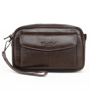 Vyrų odinė piniginė-klutch, pirmojo sluoksnio karvės odos, modelis 2248, kelionėms ir laisvalaikiui