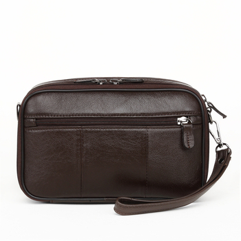 Vyrų odinė piniginė-klutch, pirmojo sluoksnio karvės odos, modelis 2248, kelionėms ir laisvalaikiui