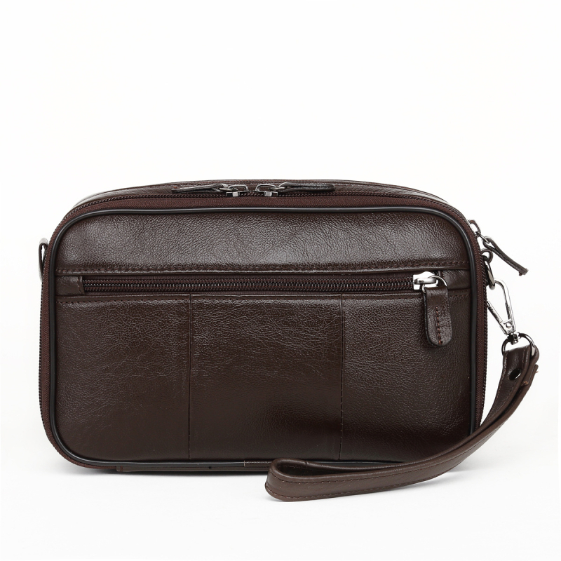 Vyrų odinė piniginė-klutch, pirmojo sluoksnio karvės odos, modelis 2248, kelionėms ir laisvalaikiui