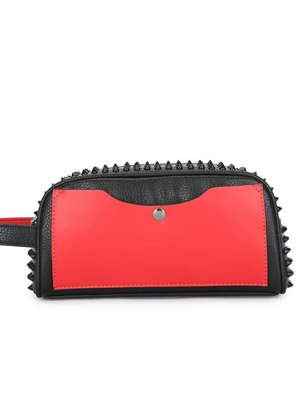 Vyrų PVC clutch rankinė su geometriniu raštu, poliesterio pamušalas, kasdieniam naudojimui