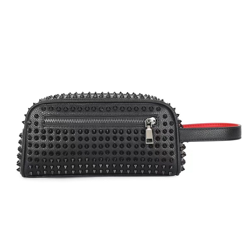Vyrų PVC clutch rankinė su geometriniu raštu, poliesterio pamušalas, kasdieniam naudojimui