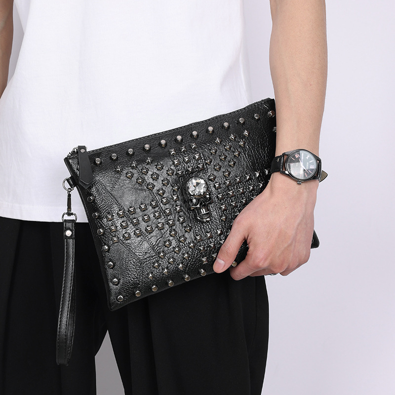 Cross-border tendences PU rokassoma vīriešiem, ūdensizturīga, piemērota 8 collu klēpjdatoram, vienkrāsaina (BL-2303)