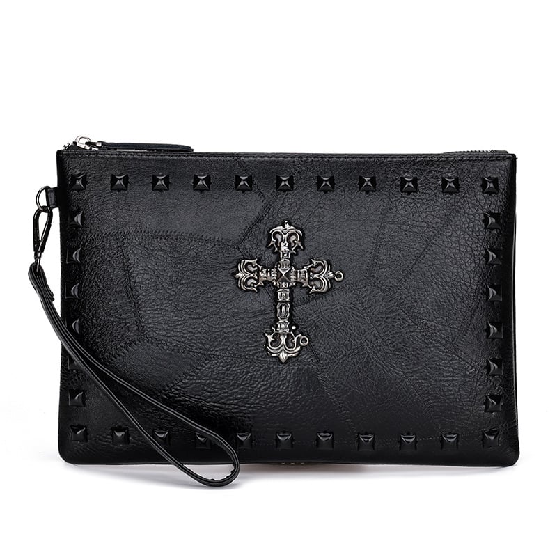 Cross-border tendences PU rokassoma vīriešiem, ūdensizturīga, piemērota 8 collu klēpjdatoram, vienkrāsaina (BL-2303)