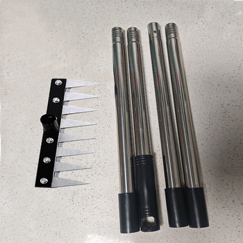 Atjungiamas grėblis piktžolėms ir dirvožemio atlaisdinimui, nerūdijantis plienas, daugiafunkcinis sodo įrankis