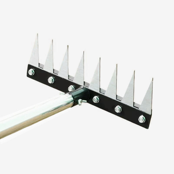 Atjungiamas grėblis piktžolėms ir dirvožemio atlaisdinimui, nerūdijantis plienas, daugiafunkcinis sodo įrankis