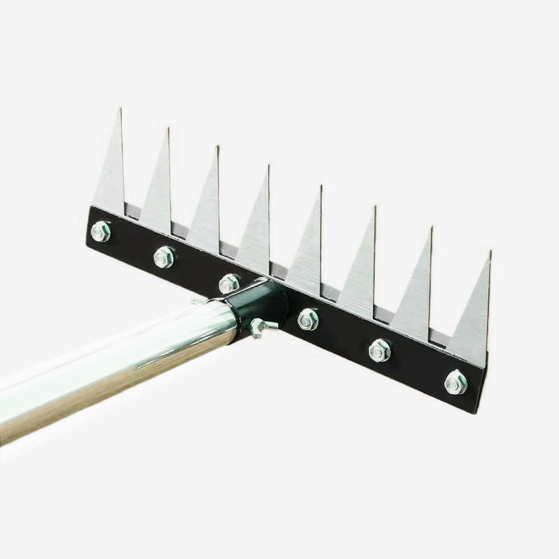 Atjungiamas grėblis piktžolėms ir dirvožemio atlaisdinimui, nerūdijantis plienas, daugiafunkcinis sodo įrankis