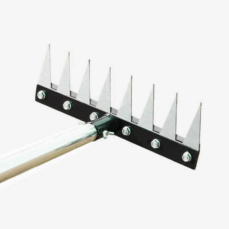 Atjungiamas grėblis piktžolėms ir dirvožemio atlaisdinimui, nerūdijantis plienas, daugiafunkcinis sodo įrankis