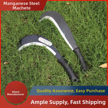 Kaimo mačetė su dviejomis funkcijomis – genėjimui ir pjovimui, ašmenys iš volframo plieno