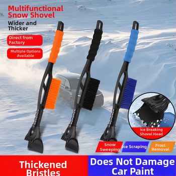 Automobilio sniego šluota su šepetėliu, 2-in-1 daugiafunkcinė, atsiejama, plastikinė Xiaodao