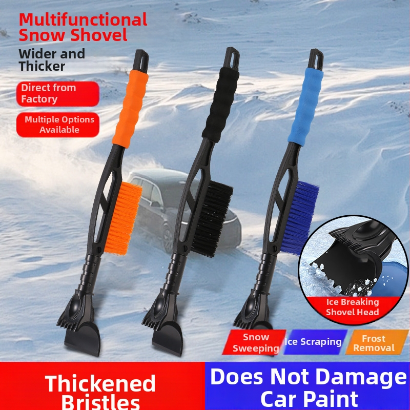 Automobilio sniego šluota su šepetėliu, 2-in-1 daugiafunkcinė, atsiejama, plastikinė Xiaodao