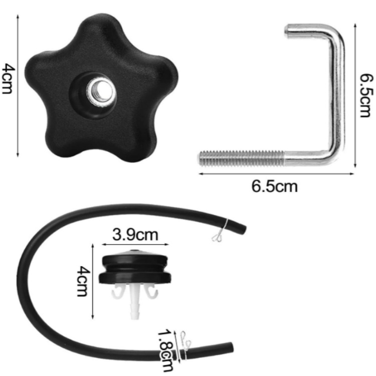 Σετ Gasket Knob Kit για το Power Clear Snow Blower Handle Lock, Μοντέλο 114-3779, PVC