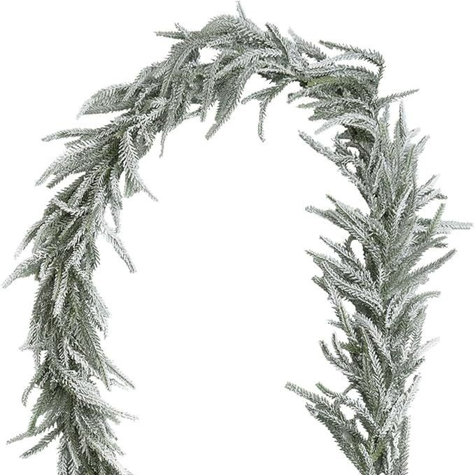 Rotango Kalėdinė sieninė dekoracija su dirbtiniais PE lapais, vidaus naudojimui (Prekės ženklas: Thousand Flowers; Medžiaga: minkštas PVC; Gamyba: įpurškimo formavimas; Įvairovė: pušies šakelės)