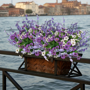 18 dalių dirbtinių žaliųjų augalų rinkinys sieninei dekoracijai – plastmasė ir šilko gėlės, įpurškimo formavimas, įvairovė: eukaliptas ir kitos, vestuvėms ir lauko naudojimui