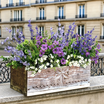 18 dalių dirbtinių žaliųjų augalų rinkinys sieninei dekoracijai – plastmasė ir šilko gėlės, įpurškimo formavimas, įvairovė: eukaliptas ir kitos, vestuvėms ir lauko naudojimui