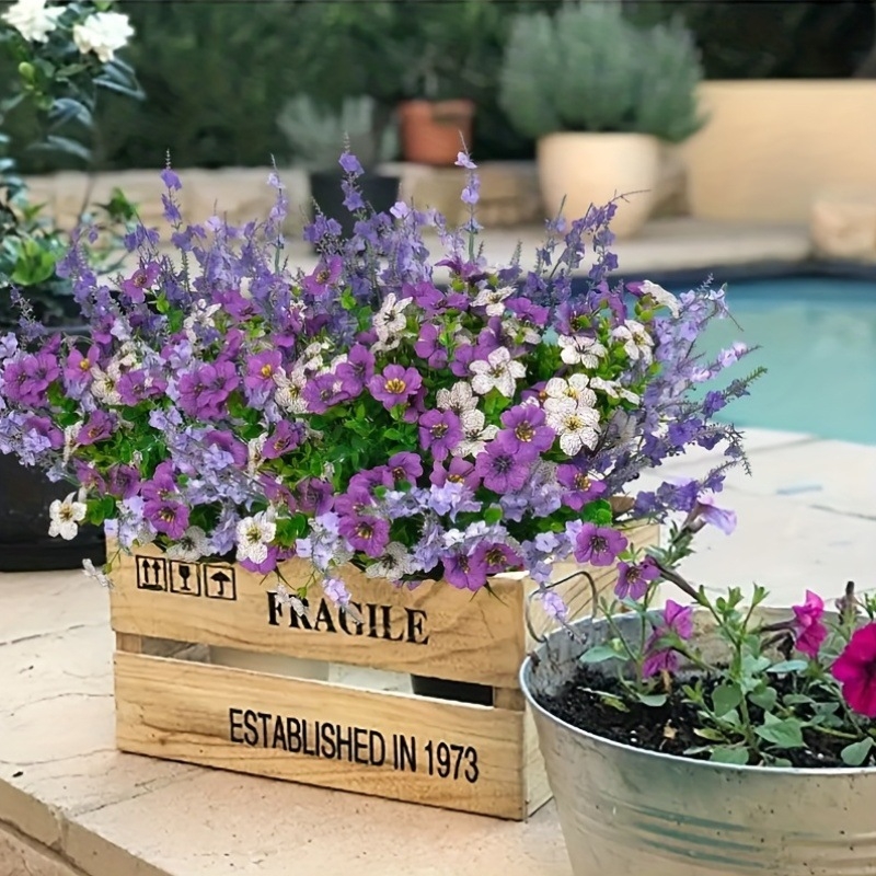 18 dalių dirbtinių žaliųjų augalų rinkinys sieninei dekoracijai – plastmasė ir šilko gėlės, įpurškimo formavimas, įvairovė: eukaliptas ir kitos, vestuvėms ir lauko naudojimui