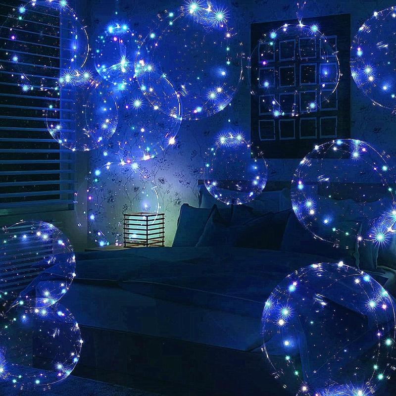 TPU läbipaistvad õhupallid, 10 tk, õhupalli tüüp: langeb maale