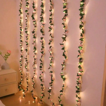 Τεχνητό φωτεινό κορδόνι με τριαντάφυλλα (Rose variety; Brand: Other; Material: Other; Craftsmanship: Other)