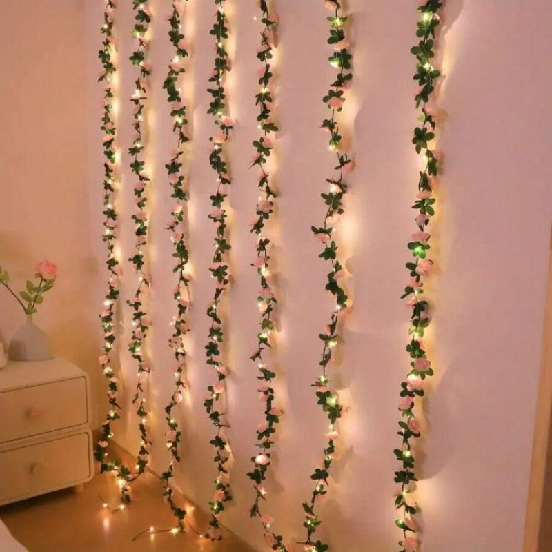 Τεχνητό φωτεινό κορδόνι με τριαντάφυλλα (Rose variety; Brand: Other; Material: Other; Craftsmanship: Other)