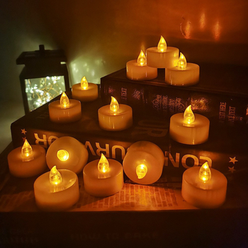 LED elektroniskā svece, cilindris plastmasas korpuss, daļēji manuāla un daļēji mehāniska ražošana