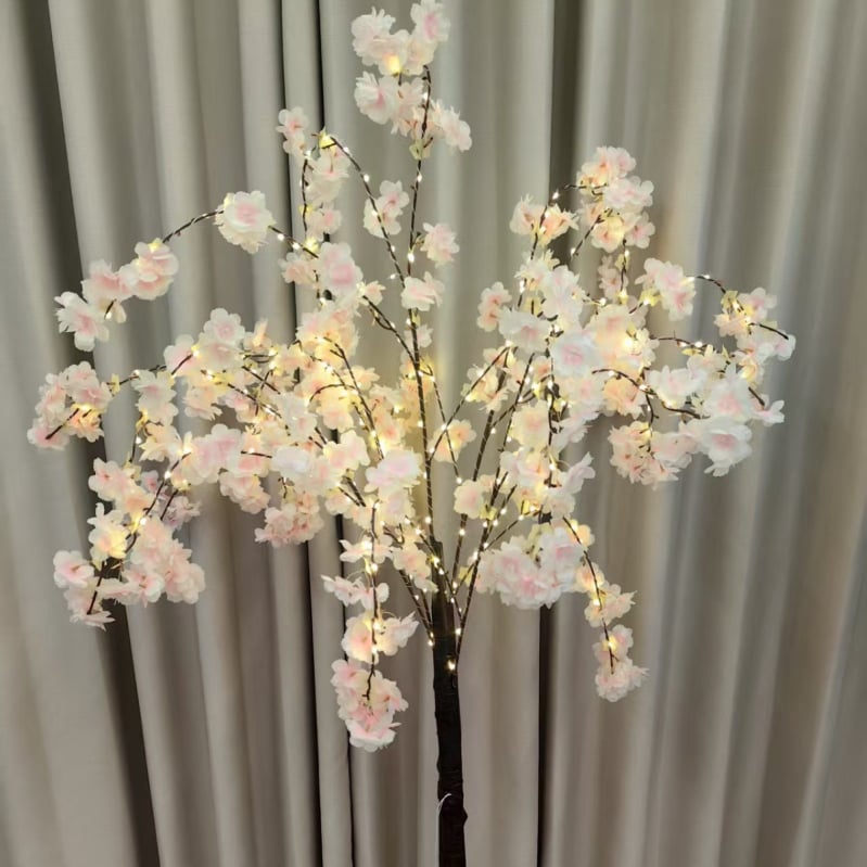 LED fa világítás E14-es lámpafejjel, cseresznyefa virág alak, fényáram 100 lm, IP65, bemeneti feszültség 220V