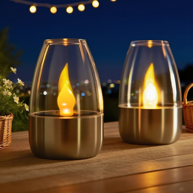 DC-CP101 Napelemes tájvilágítás LED ABS, asztali udvari dekorlámpa