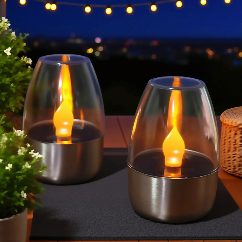 DC-CP101 Napelemes tájvilágítás LED ABS, asztali udvari dekorlámpa