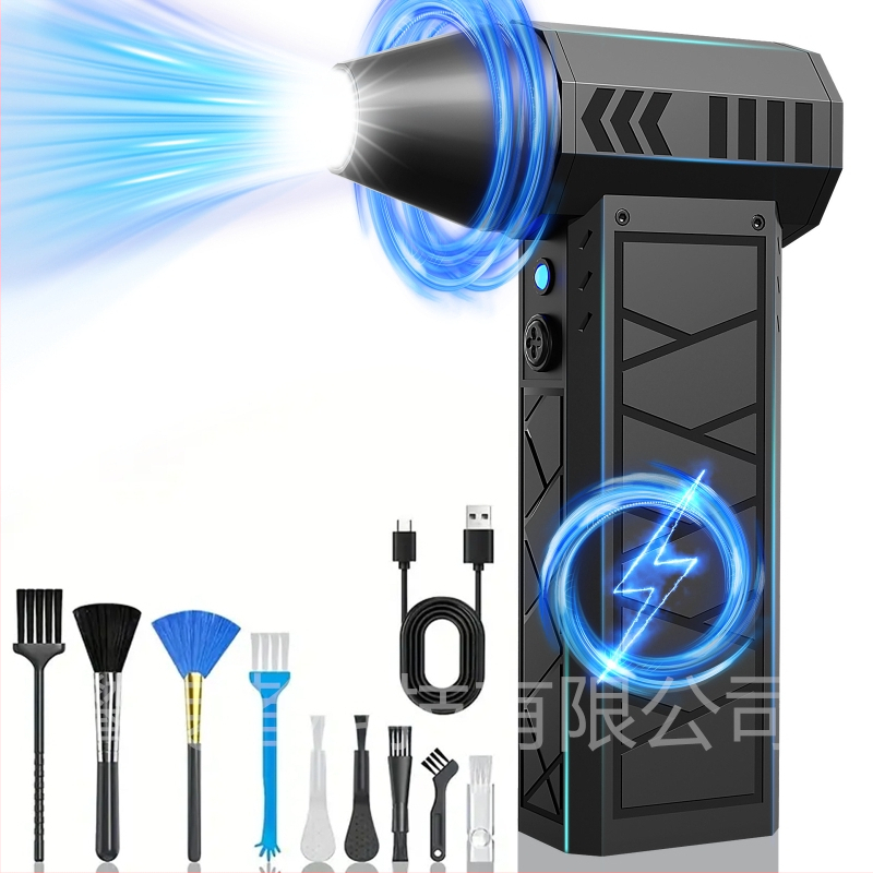 Daugiadarbis stovyklavimo ventiliatorius su LED apšvietimu, USB maitinimas, 7.4V, 0.5W, 6 greičiai, valdymas mygtuku ir pasukimo režimu