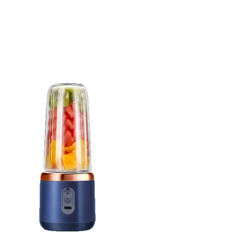 Dviejų puodelių sulčių spaustuvas, nešiojamas belaidis su įmontuota baterija, 180W, 18 001–20 000 rpm, talpa iki 400 ml, penkių peilių sistema, vidinis indas iš PC maisto kokybės plastiko