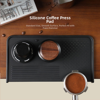Silikoninė presavimo pagalvėlė kavos milteliams – šiuolaikiškas paprastas stilius, prekės ženklas Qiya, neslidus, atsparus dėvėjimui, tinkama barams, namams ir kavinėms
