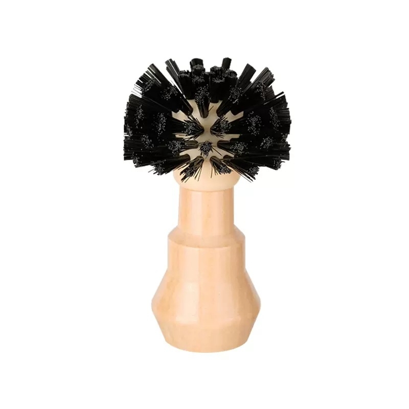 Kavos aparatų miltelių indo šepetėlis su nailoninėmis šerelėmis ir medine rankena – choxila – modernus paprastas stilius