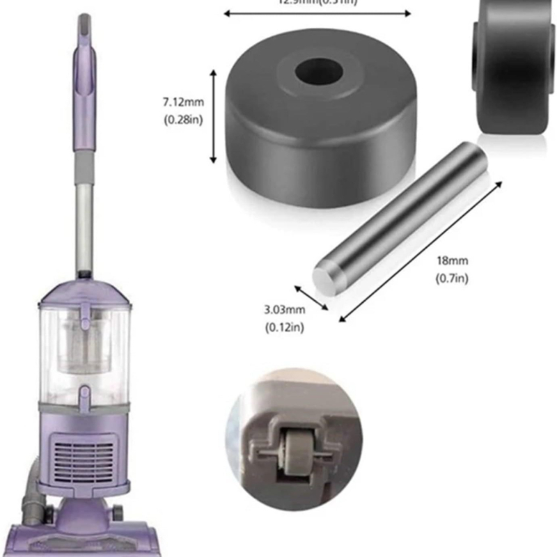 Колелце за подова четка на прахосмукачка Shark NV350/NV500 – малко колелце за замяна, за NV350/NV500, домашна употреба, подходящо за площи над 150 м²