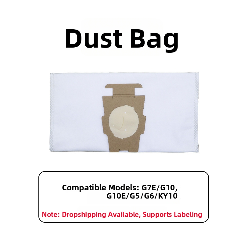 Kirby dulkių siurbimo maišelis – nepluošto medžiaga, suderinamas su G7E/G10/G10E/G5/G6, modelis G10, kodas 07, namų naudojimui