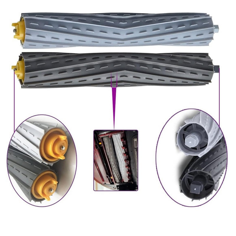 Catchwell Аксесоари за iRobot робот-прахосмукачка: главна четка за серии 8 и 9, гумена четка 800, ролкова четка 900, модел H-V6-059