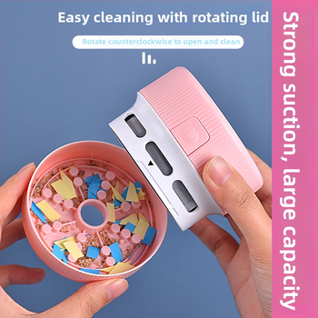 Nešiojamas biuro dulkių siurblys su įmontuota baterija, USB įkrovimas, ciklono siurbimo antgalis, sausas siurbimas, veikimo laikas daugiau nei 12 valandų