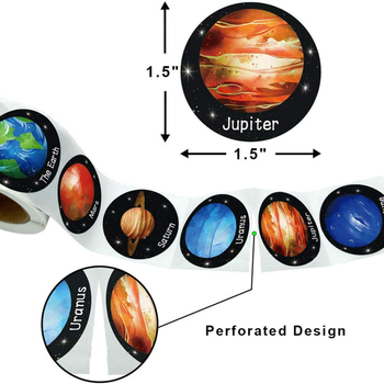 500 vnt. vaikų dekoratyvinių lipdukų su gyvūnų motyvais, ritinėje, 8 dizainai, dengtas popierius, lipnūs
