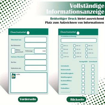 Закачваща етикета за подаръчно опаковане на занаяти със повторно използваеми инструкции за смяна на масло (имитационна кожа фланела)